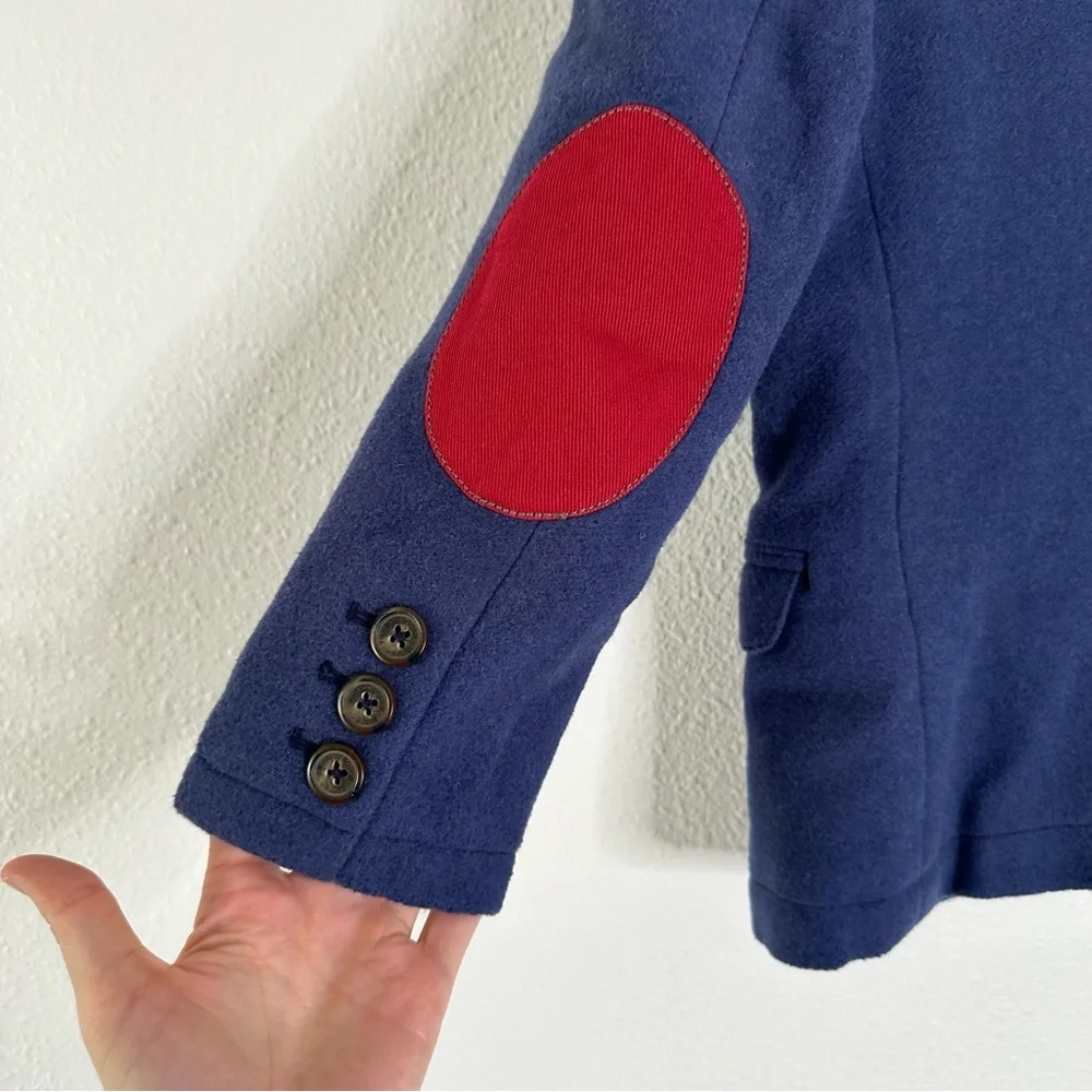 Mini Boden Blue Wool Blend Sport Coat 7-8